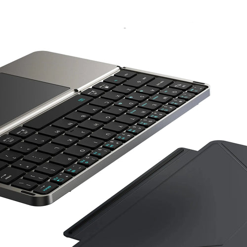 DUX DUCIS Foldable Bluetooth 5.0 Keyboard with Touchpad & Phone Holder For Phones Tablets PC iOS Android Windows Mac